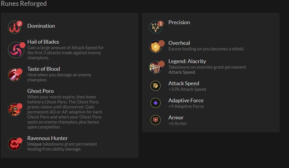 kalista rune