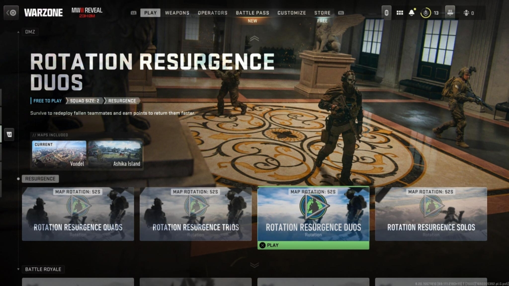 Warzone Playlist