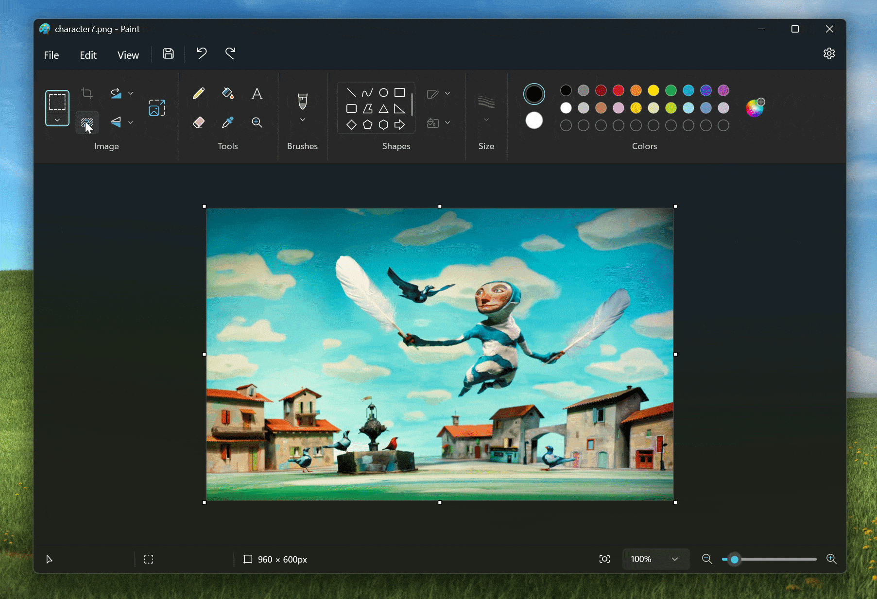 Microsoft Paint egy kattintással eltünteti a kép hátterét