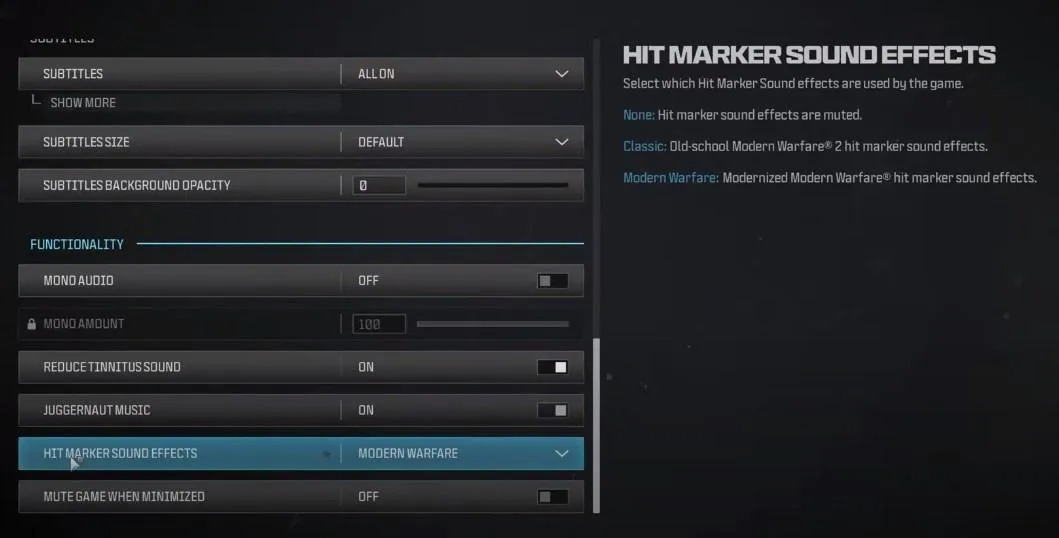 Modern Warfare III Hitmarker