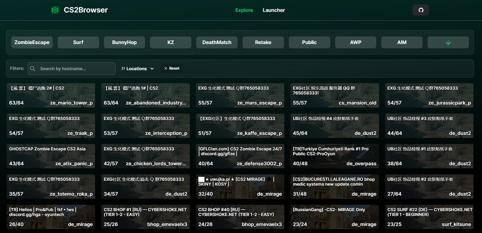 CS2Browser - A Counter-Strike 2 szerverekhez
