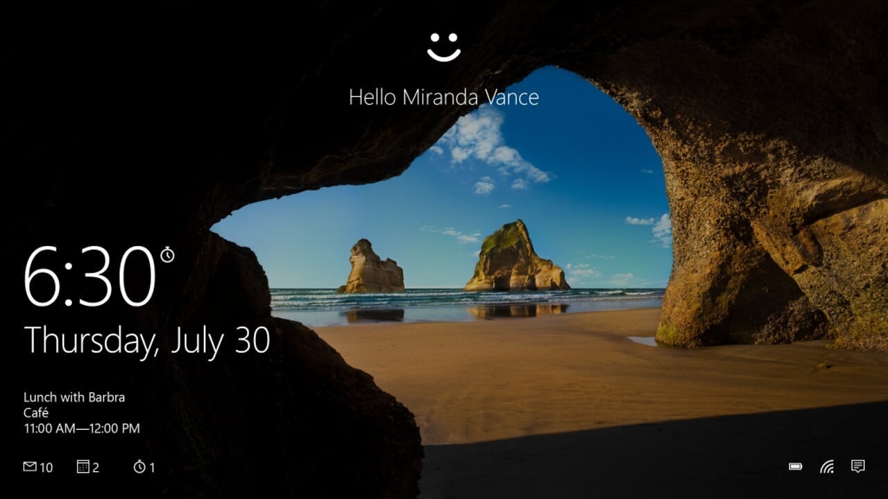 Windows 10 zárolt képernyő