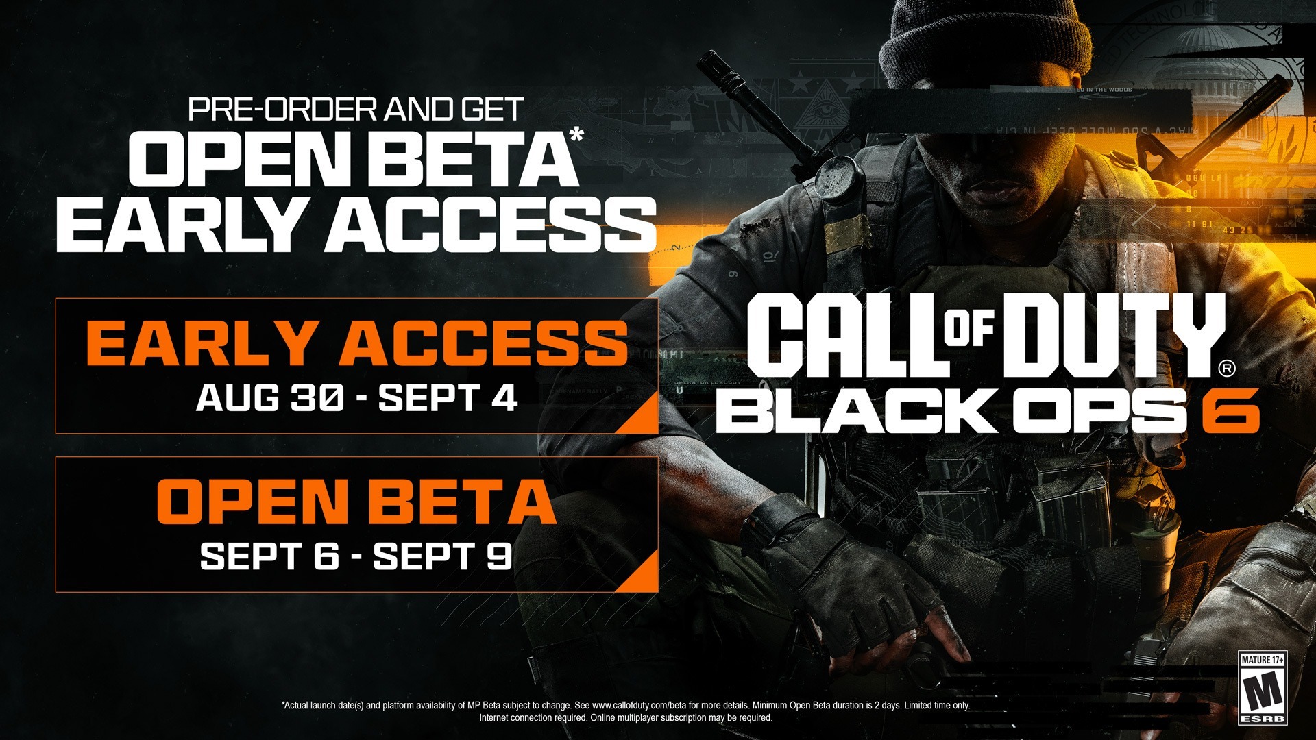 Call of Duty: Black Ops 6 béta időpontok