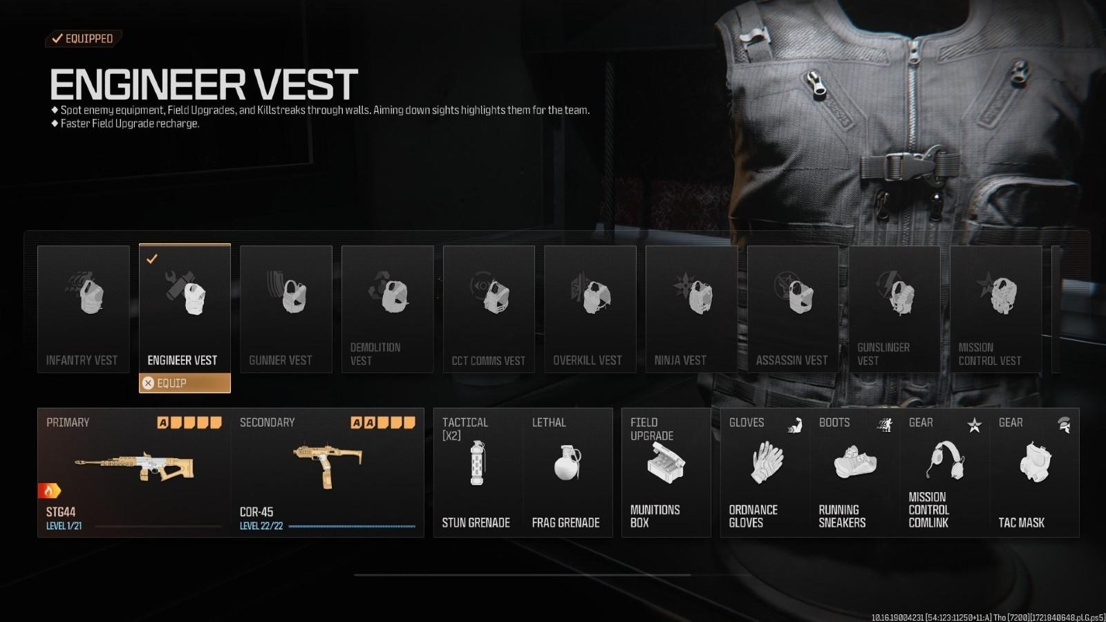 Enginer Vest - Modern Warfare III