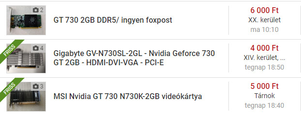 Hazánkban is fillérekért megy az Nvidia kártya - Hardverapró 