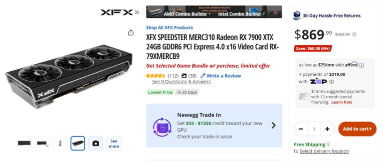 AMD RX 7900 XTX