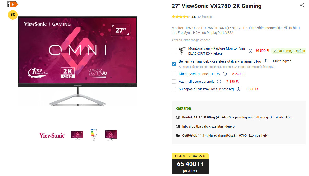 1440p ViewSonic Gamer monitor