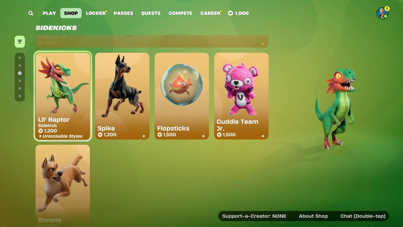 Az új Sidekick tárgyak