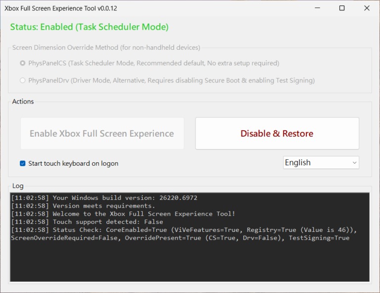Egy alkalmazás elegendő az új Windows funkció aktiválásához