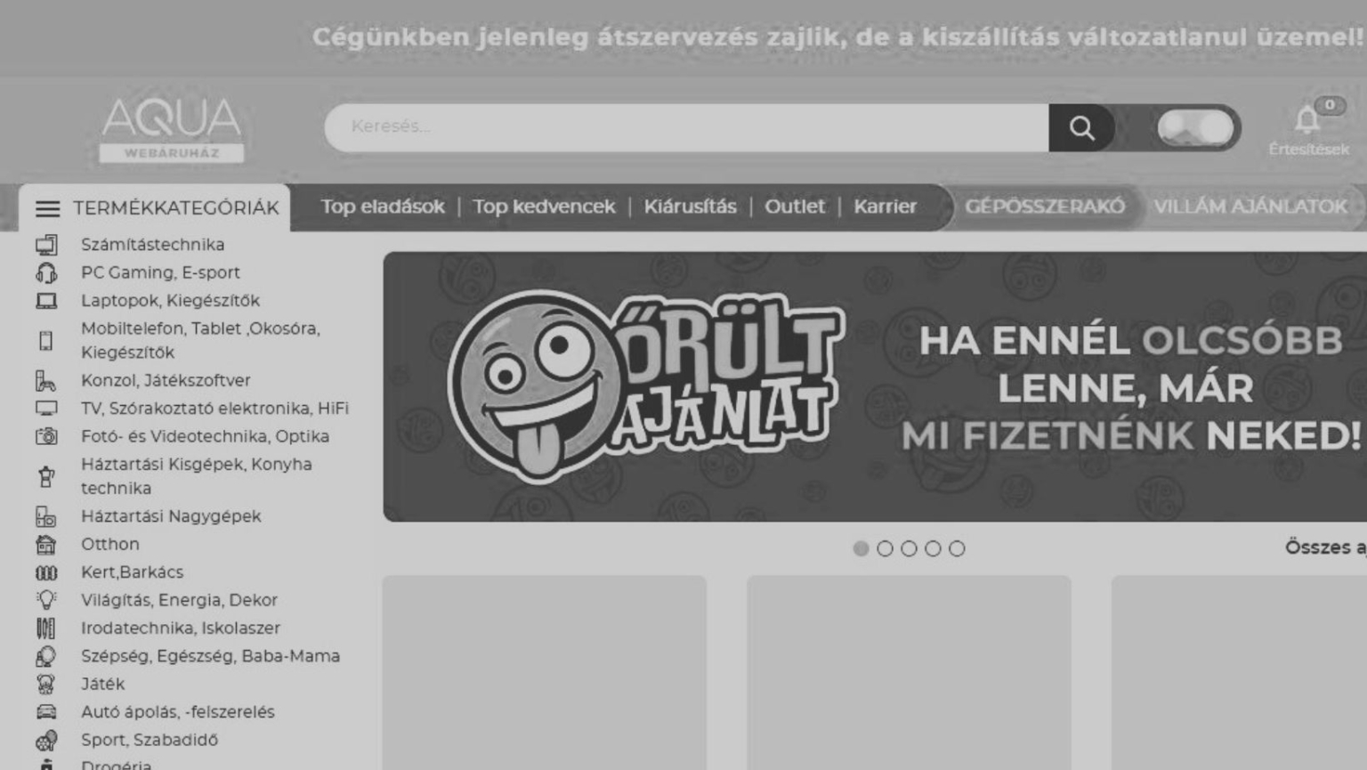 Csőd vagy felvásárlás miatt húzza le a rolót az Aqua? Bezártak a boltok, webshop még van