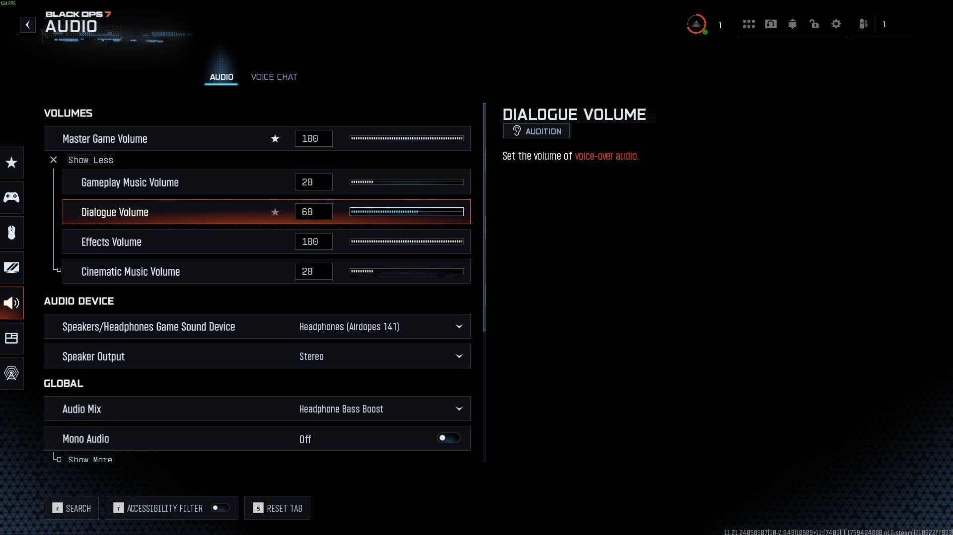 Black Ops 7 hangbeállítások