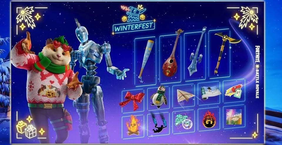 Fortnite ajándékok