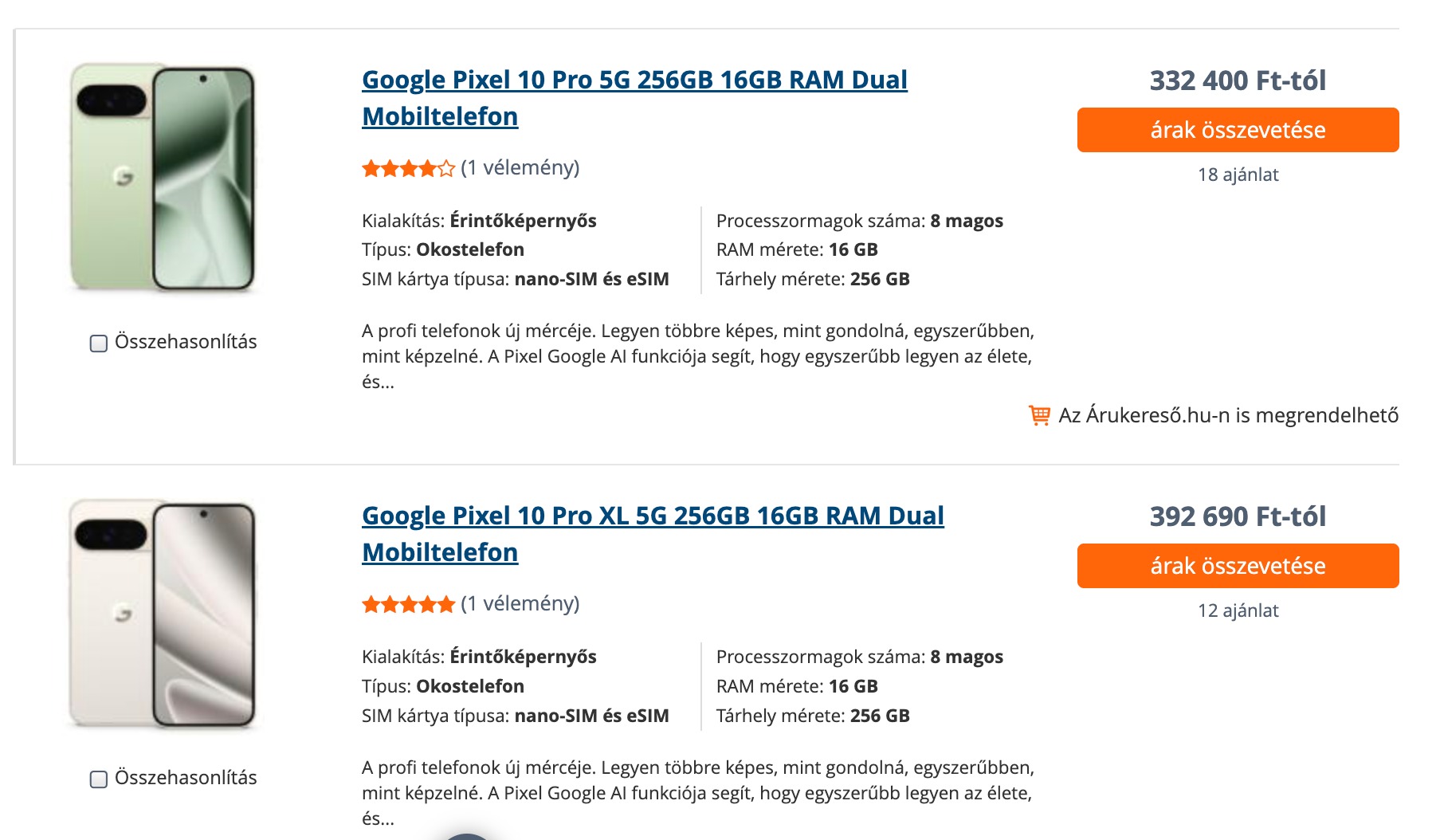 Pixel hazai árazás