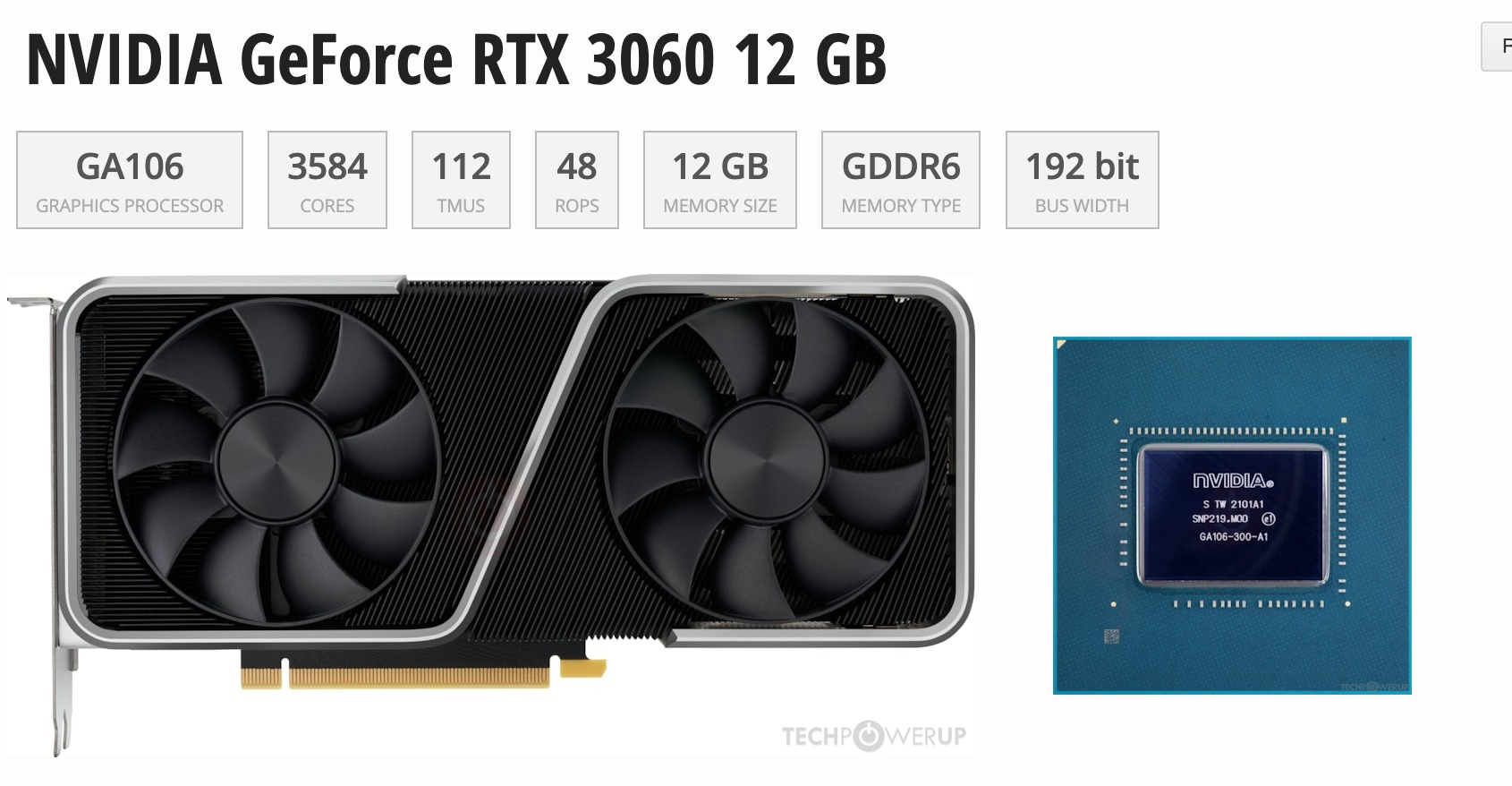 Nvidia RTX 3060 - TechPowerUP